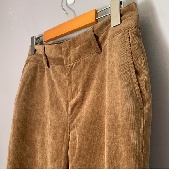 Coldwater Creek Brown Corduroy Pants Size P4 - Picture 3 of 10